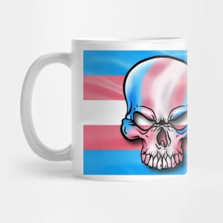 Transgender Pride Skull Mug